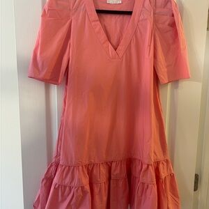 NWT Vibrant Pink V-Neck Dress Boutique